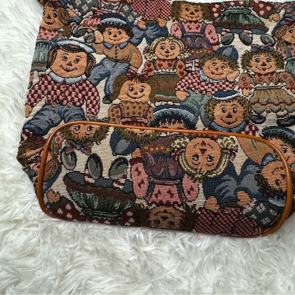 Vintage Rag Doll Raggedy Ann Tapestry Purse Bag - Picture 3 of 6